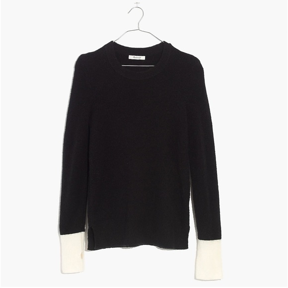 Madewell Merino Wool Alpaca Colorblock Pullover Blend Crewneck Sweater - Picture 7 of 12